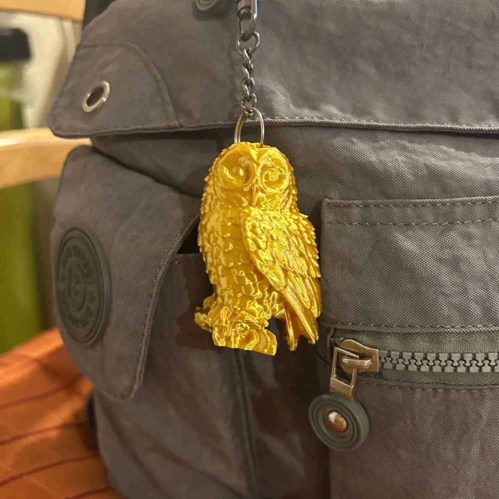 Harry Potter, Gold Owl Bird Keychain